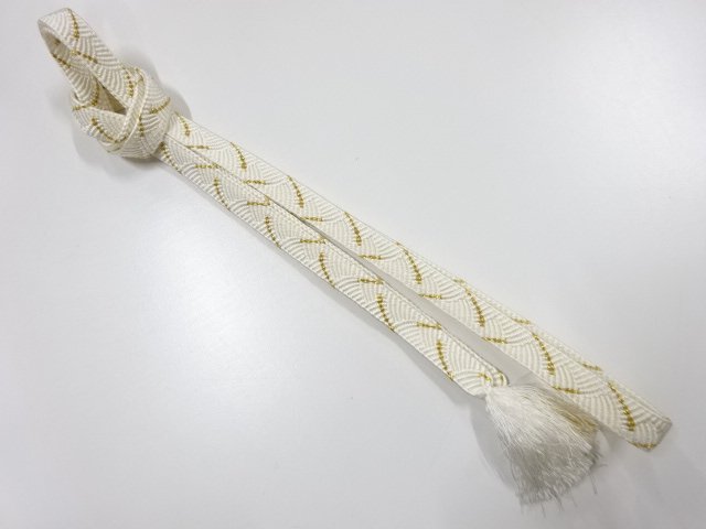 JAPANESE KIMONO / HAND-TIED OBIJIME CORD